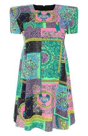 Женское платье VERSACE разноцветного цвета по цене 161500 руб., арт. A88370/1F00518 | Фото 1 Женское платье VERSACE разноцветного цвета, арт. A88370/1F00518 | Фото 1