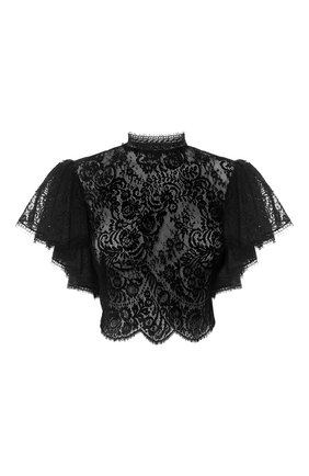 Женский топ ALEXANDER MCQUEEN черного цвета по цене 219500 руб., арт. 645459/QEACI | Фото 1 Женский топ ALEXANDER MCQUEEN черного цвета, арт. 645459/QEACI | Фото 1
