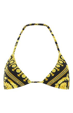 Женский треугольный бра VERSACE черного цвета по цене 34300 руб., арт. ABD08006/A232992 | Фото 1 Женский треугольный бра VERSACE черного цвета, арт. ABD08006/A232992 | Фото 1