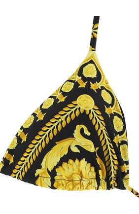 Женский треугольный бра VERSACE черного цвета по цене 34300 руб., арт. ABD08006/A232992 | Фото 2 Женский треугольный бра VERSACE черного цвета, арт. ABD08006/A232992 | Фото 2