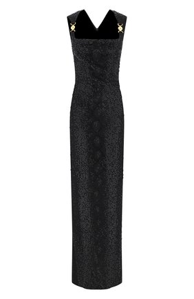 Женское платье из вискозы VERSACE черного цвета по цене 599500 руб., арт. A88470/A223485 | Фото 1 Женское платье из вискозы VERSACE черного цвета, арт. A88470/A223485 | Фото 1