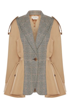 Женский жакет ALEXANDER MCQUEEN бежевого цвета по цене 241000 руб., арт. 646945/QFAAA | Фото 1 Женский жакет ALEXANDER MCQUEEN бежевого цвета, арт. 646945/QFAAA | Фото 1