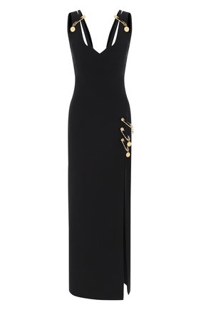 Женское шелковое платье VERSACE черного цвета по цене 398500 руб., арт. A88473/A217281 | Фото 1 Женское шелковое платье VERSACE черного цвета, арт. A88473/A217281 | Фото 1