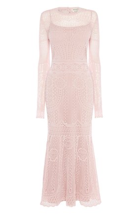 Женское платье ALEXANDER MCQUEEN розового цвета по цене 209500 руб., арт. 650280/Q1ASF | Фото 1 Женское платье ALEXANDER MCQUEEN розового цвета, арт. 650280/Q1ASF | Фото 1