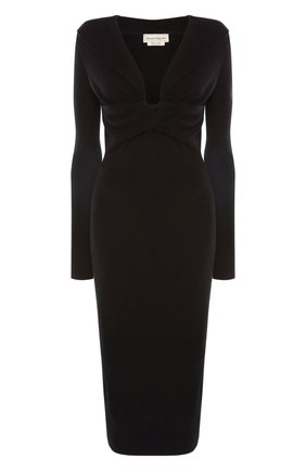 Женское платье ALEXANDER MCQUEEN черного цвета по цене 130500 руб., арт. 650269/Q1AR9 | Фото 1 Женское платье ALEXANDER MCQUEEN черного цвета, арт. 650269/Q1AR9 | Фото 1