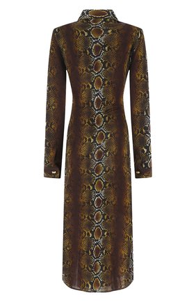 Женское платье из вискозы VERSACE коричневого цвета по цене 156500 руб., арт. A88465/1F00460 | Фото 2 Женское платье из вискозы VERSACE коричневого цвета, арт. A88465/1F00460 | Фото 2