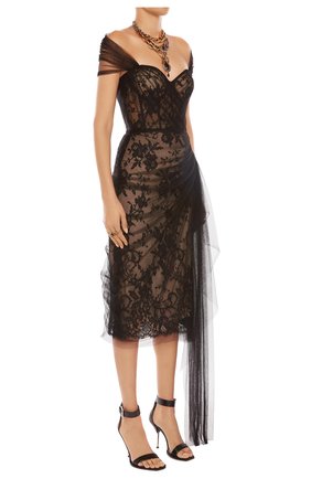 Женское платье ALEXANDER MCQUEEN черного цвета по цене 630500 руб., арт. 650282/QZACG | Фото 2 Женское платье ALEXANDER MCQUEEN черного цвета, арт. 650282/QZACG | Фото 2