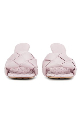 Женские кожаные мюли BOTTEGA VENETA светло-розового цвета по цене 89950 руб., арт. 608854/VBSS0 | Фото 2 Женские кожаные мюли BOTTEGA VENETA светло-розового цвета, арт. 608854/VBSS0 | Фото 2