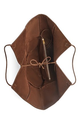 Женская сумка-тоут BOTTEGA VENETA коричневого цвета по цене 182500 руб., арт. 652058/V0HS1 | Фото 2 Женская сумка-тоут BOTTEGA VENETA коричневого цвета, арт. 652058/V0HS1 | Фото 2