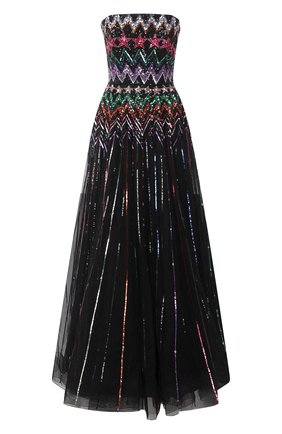 Женское платье с пайетками JENNY PACKHAM черного цвета по цене 417500 руб., арт. HHD101L | Фото 1 Женское платье с пайетками JENNY PACKHAM черного цвета, арт. HHD101L | Фото 1