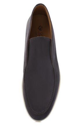 Мужские замшевые ботинки open walk LORO PIANA серого цвета, арт. FAB4368 | Фото 5 (Материал внешний: Кожа, Замша; Мужское Кросс-КТ: Ботинки-обувь; Материал внутренний: Натуральная кожа; Региональные ограничения белый список (Axapta Mercury): RU; Материал утеплителя: Без утеплителя; Подошва: Плоская)