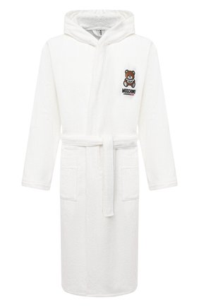 Мужской хлопковый халат MOSCHINO белого цвета по цене 22200 руб., арт. A7301/8140 | Фото 1 Мужской хлопковый халат MOSCHINO белого цвета, арт. A7301/8140 | Фото 1 (Материал внешний: Хлопок; Рукава: Длинные; Длина (верхняя одежда): Длинные; Кросс-КТ: домашняя одежда)