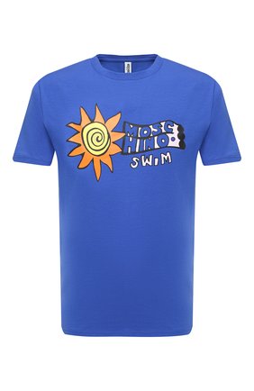 Мужская хлопковая футболка MOSCHINO темно-синего цвета по цене 12300 руб., арт. A1904/2808 | Фото 1 Мужская хлопковая футболка MOSCHINO темно-синего цвета, арт. A1904/2808 | Фото 1
