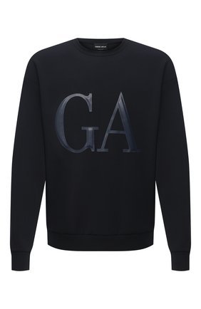 Мужской свитшот GIORGIO ARMANI темно-синего цвета по цене 68150 руб., арт. 3KSM79/SJSUZ | Фото 1 Мужской свитшот GIORGIO ARMANI темно-синего цвета, арт. 3KSM79/SJSUZ | Фото 1