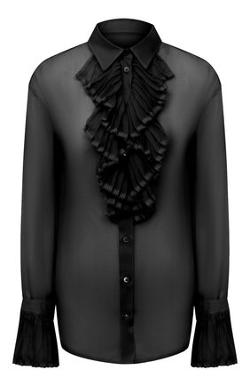 Женская шелковая блузка MAISON MARGIELA черного цвета по цене 85200 руб., арт. S29DL0190/S38057 | Фото 1 Женская шелковая блузка MAISON MARGIELA черного цвета, арт. S29DL0190/S38057 | Фото 1