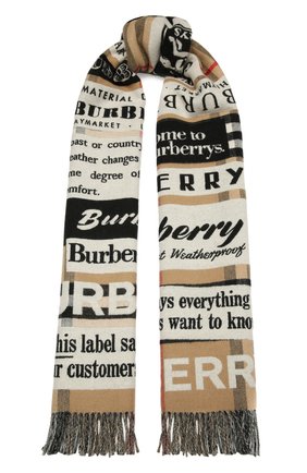Мужские кашемировый шарф BURBERRY бежевого цвета по цене 54400 руб., арт. 8037574 | Фото 1 Мужские кашемировый шарф BURBERRY бежевого цвета, арт. 8037574 | Фото 1