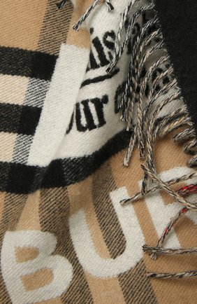 Мужские кашемировый шарф BURBERRY бежевого цвета по цене 54400 руб., арт. 8037574 | Фото 2 Мужские кашемировый шарф BURBERRY бежевого цвета, арт. 8037574 | Фото 2