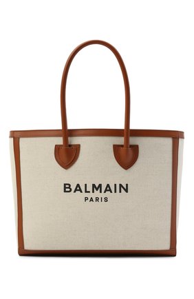 Женский сумка-тоут b-army 42 BALMAIN коричневого цвета по цене 81800 руб., арт. VN1S615/TCFN | Фото 1 Женский сумка-тоут b-army 42 BALMAIN коричневого цвета, арт. VN1S615/TCFN | Фото 1