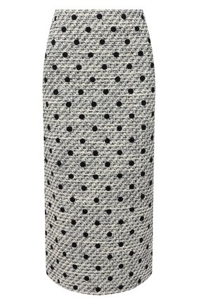 Женская юбка VALENTINO черно-белого цвета по цене 106000 руб., арт. VB3RA7J569M | Фото 1 Женская юбка VALENTINO черно-белого цвета, арт. VB3RA7J569M | Фото 1 (Длина Ж (юбки, платья, шорты): Миди; Женское Кросс-КТ: Юбка-одежда, Юбка-карандаш; Материал подклада: Вискоза; Стили: Романтичный; Материал внешний: Шерсть)