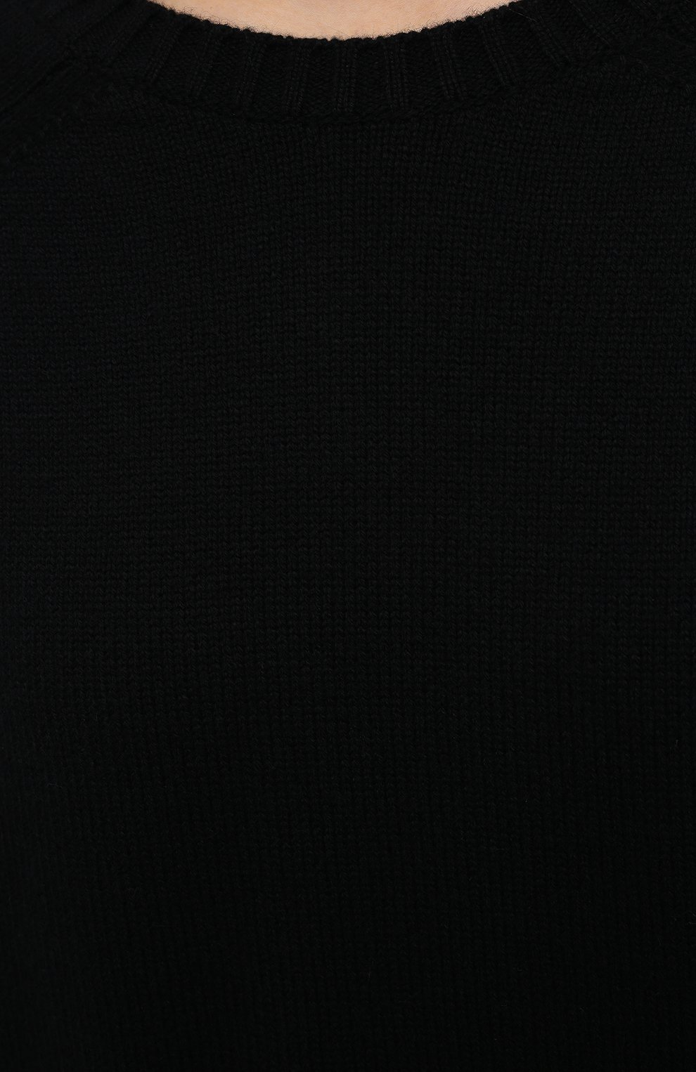 Женский кашемировый свитер VALENTINO черного цвета, арт. VB3KCB80652 | Фото 5 (Женское Кросс-КТ: Свитер-одежда; Материал внешний: Шерсть, Кашемир; Рукава: Длинные; Длина (для топов): Стандартные; Региональные ограничения белый список (Axapta Mercury): RU; Стили: Классический)