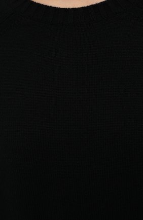 Женский кашемировый свитер VALENTINO черного цвета, арт. VB3KCB80652 | Фото 5 (Женское Кросс-КТ: Свитер-одежда; Материал внешний: Шерсть, Кашемир; Рукава: Длинные; Длина (для топов): Стандартные; Региональные ограничения белый список (Axapta Mercury): RU; Стили: Классический)