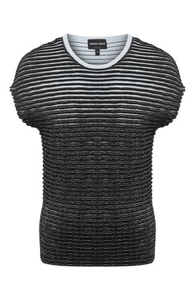 Женский пуловер из вискозы GIORGIO ARMANI черного цвета по цене 113500 руб., арт. 3KAM03/AM18Z | Фото 1