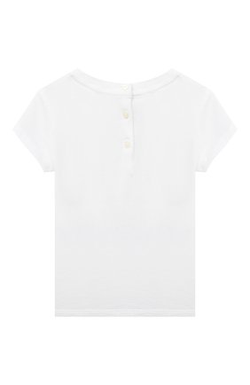 Детский хлопковая футболка RALPH LAUREN белого цвета по цене 2875 руб., арт. 310799106 | Фото 2 Детский хлопковая футболка RALPH LAUREN белого цвета, арт. 310799106 | Фото 2