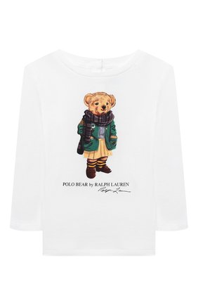 Детский хлопковая футболка RALPH LAUREN белого цвета по цене 3330 руб., арт. 310809578 | Фото 1 Детский хлопковая футболка RALPH LAUREN белого цвета, арт. 310809578 | Фото 1