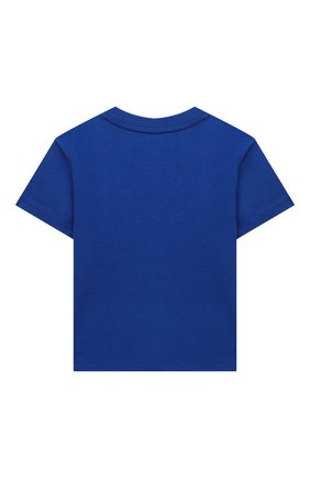 Детский хлопковая футболка RALPH LAUREN синего цвета по цене 2875 руб., арт. 320799045 | Фото 2 Детский хлопковая футболка RALPH LAUREN синего цвета, арт. 320799045 | Фото 2