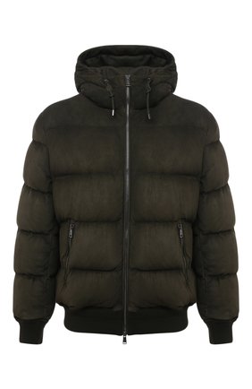 Мужской пуховый бомбер RALPH LAUREN зеленого цвета по цене 358500 руб., арт. 790813449 | Фото 1 Мужской пуховый бомбер RALPH LAUREN зеленого цвета, арт. 790813449 | Фото 1 (Кросс-КТ: Куртка; Мужское Кросс-КТ: Кожа и замша, пуховик-короткий; Принт: Без принта; Стили: Кэжуэл; Рукава: Длинные; Длина (верхняя одежда): Короткие; Материал подклада: Вискоза)