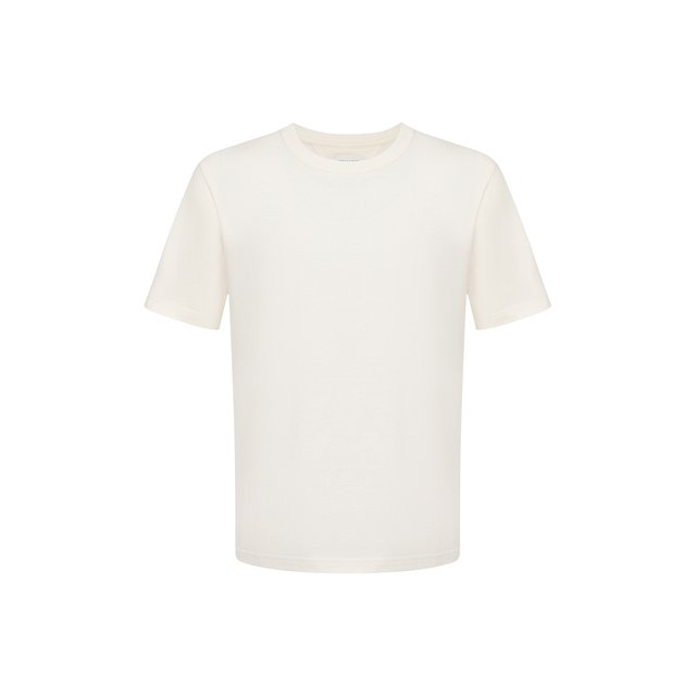 Хлопковая футболка Bottega Veneta белого цвета