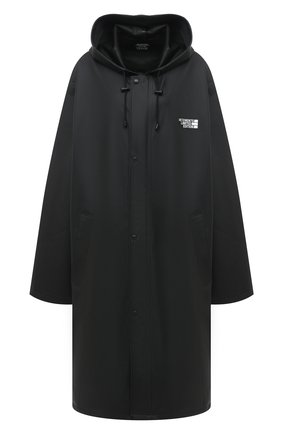 Женский плащ VETEMENTS черного цвета по цене 69550 руб., арт. UE51C0100B 1304/W | Фото 1 Женский плащ VETEMENTS черного цвета, арт. UE51C0100B 1304/W | Фото 1