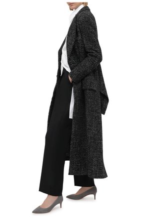 Женские замшевые туфли GIORGIO ARMANI светло-серого цвета по цене 47400 руб., арт. X1E718/XC067 | Фото 2 Женские замшевые туфли GIORGIO ARMANI светло-серого цвета, арт. X1E718/XC067 | Фото 2