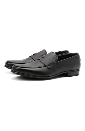 Мужские кожаные пенни-лоферы PRADA черного цвета по цене 52000 руб., арт. 2DC213-053-F0002-G000 | Фото 1 Мужские кожаные пенни-лоферы PRADA черного цвета, арт. 2DC213-053-F0002-G000 | Фото 1