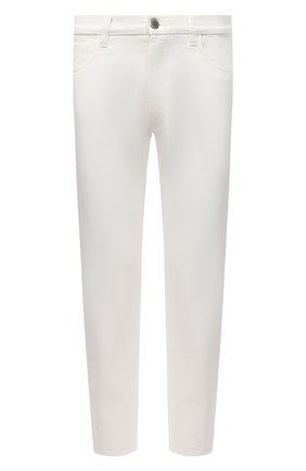 Мужские джинсы PRADA белого цвета, арт. GEP303-1UPA-F01CD-201 | Фото 1 (Длина (брюки, джинсы): Стандартные; Силуэт М (брюки): Прямые; Стили: Кэжуэл; Материал внешний: Хлопок; Кросс-КТ: Деним)