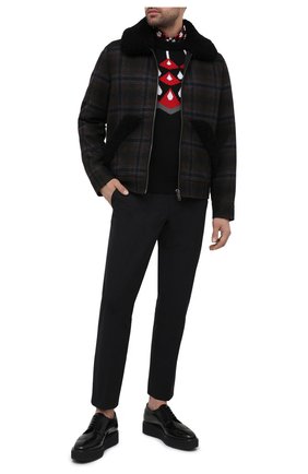 Мужской кожаные дерби PRADA черного цвета по цене 70000 руб., арт. 2EG015-P39-F0002-X020 | Фото 2 Мужской кожаные дерби PRADA черного цвета, арт. 2EG015-P39-F0002-X020 | Фото 2