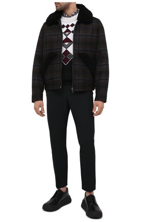 Мужские кожаные дерби PRADA черного цвета по цене 66000 руб., арт. 2EG312-B4L-F0002 | Фото 2 Мужские кожаные дерби PRADA черного цвета, арт. 2EG312-B4L-F0002 | Фото 2