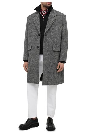 Мужские кожаные дерби PRADA черного цвета по цене 75000 руб., арт. 2EG311-248-F0002 | Фото 2 Мужские кожаные дерби PRADA черного цвета, арт. 2EG311-248-F0002 | Фото 2
