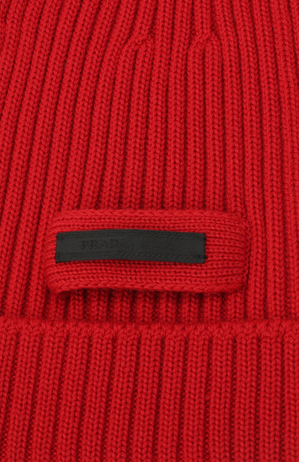 Мужская шерстяная шапка PRADA красного цвета по цене 26500 руб., арт. UMD429-U97-F0011-192 | Фото 3 Мужская шерстяная шапка PRADA красного цвета, арт. UMD429-U97-F0011-192 | Фото 3