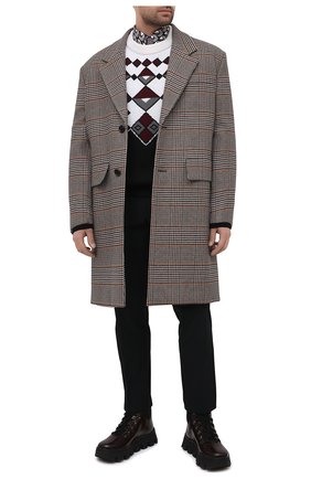 Мужские кожаные ботинки PRADA коричневого цвета по цене 85000 руб., арт. 2TE170-3LDP-F0882-G000 | Фото 2 Мужские кожаные ботинки PRADA коричневого цвета, арт. 2TE170-3LDP-F0882-G000 | Фото 2