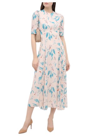 Женское платье PRADA бирюзового цвета по цене 175000 руб., арт. P3B24-1XFF-F0136-202 | Фото 2 Женское платье PRADA бирюзового цвета, арт. P3B24-1XFF-F0136-202 | Фото 2