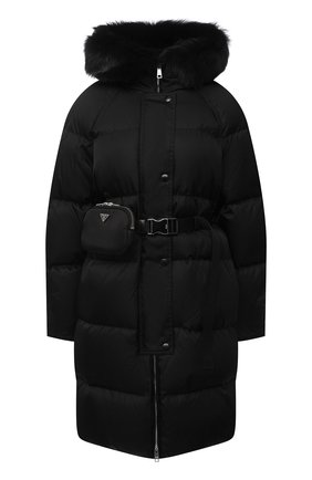 Женский пуховик PRADA черного цвета по цене 340000 руб., арт. 291812-1WQ8-F0002-202 | Фото 1 Женский пуховик PRADA черного цвета, арт. 291812-1WQ8-F0002-202 | Фото 1