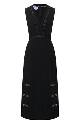 Женское платье PRADA черного цвета по цене 185000 руб., арт. P3B30-1W5N-F0806-202 | Фото 1 Женское платье PRADA черного цвета, арт. P3B30-1W5N-F0806-202 | Фото 1