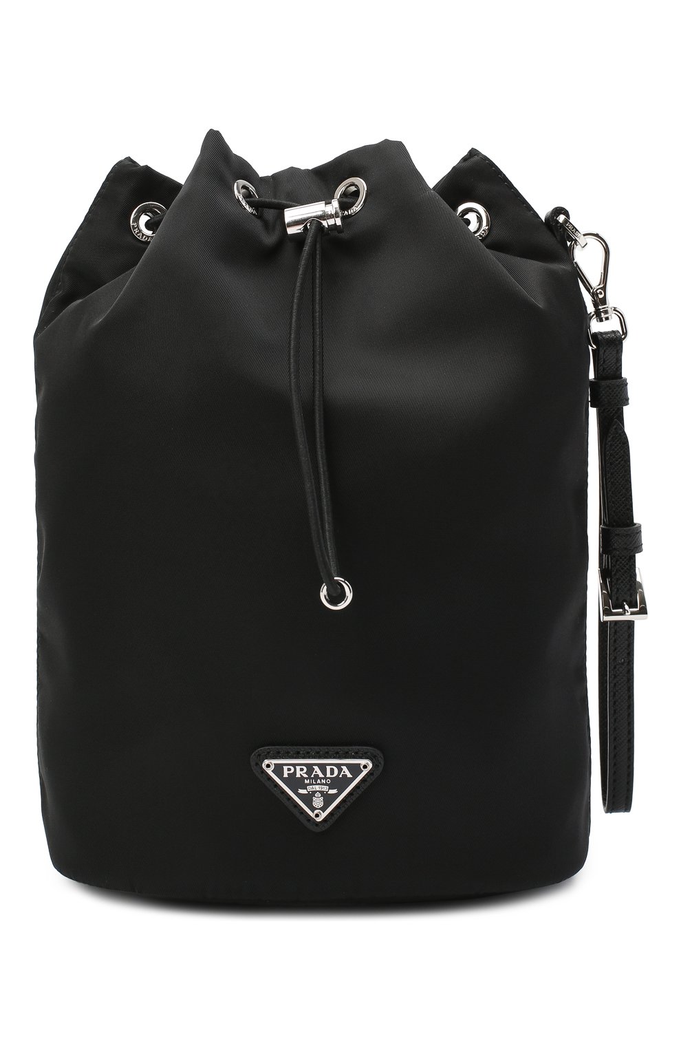 Женская текстильная косметичка PRADA черного цвета, арт. 1NE369-5ECO-F0002 | Фото 1