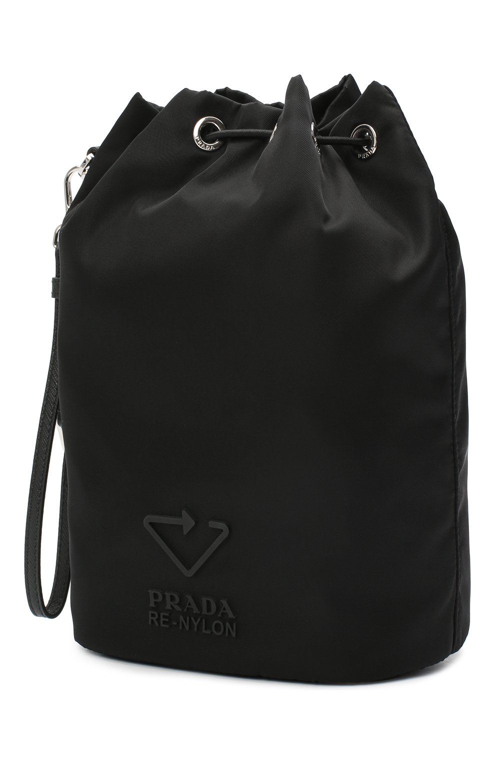 Женская текстильная косметичка PRADA черного цвета по цене 37000 руб., арт. 1NE369-5ECO-F0002 | Фото 2 Женская текстильная косметичка PRADA черного цвета, арт. 1NE369-5ECO-F0002 | Фото 2