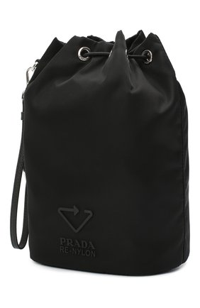 Женская текстильная косметичка PRADA черного цвета по цене 37000 руб., арт. 1NE369-5ECO-F0002 | Фото 2 Женская текстильная косметичка PRADA черного цвета, арт. 1NE369-5ECO-F0002 | Фото 2
