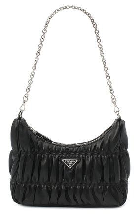 Женская сумка PRADA черного цвета по цене 155000 руб., арт. 1BH204-QRD-F0002-V6L | Фото 2 Женская сумка PRADA черного цвета, арт. 1BH204-QRD-F0002-V6L | Фото 2