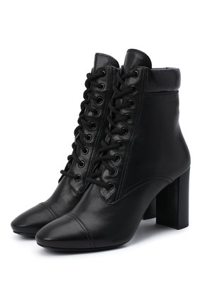 Женские кожаные ботильоны PRADA черного цвета по цене 73000 руб., арт. 1T683L-2A7E-F0002-085 | Фото 1 Женские кожаные ботильоны PRADA черного цвета, арт. 1T683L-2A7E-F0002-085 | Фото 1