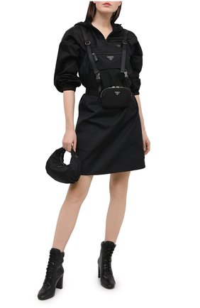 Женские кожаные ботильоны PRADA черного цвета по цене 73000 руб., арт. 1T683L-2A7E-F0002-085 | Фото 2 Женские кожаные ботильоны PRADA черного цвета, арт. 1T683L-2A7E-F0002-085 | Фото 2