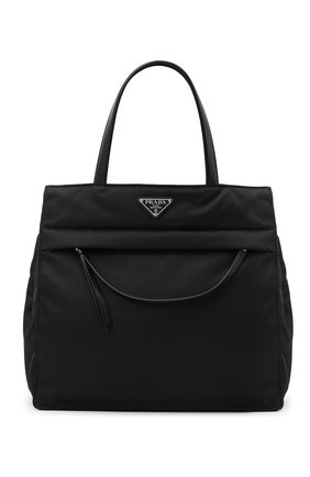 Женская сумка-тоут PRADA черного цвета по цене 145000 руб., арт. 1BG352-2DLN-F0002-OOO | Фото 1 Женская сумка-тоут PRADA черного цвета, арт. 1BG352-2DLN-F0002-OOO | Фото 1